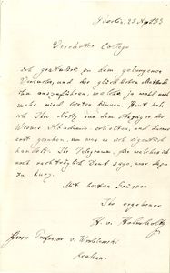 List Hermana L. F. von Helmholtza