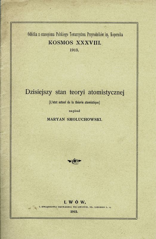Dzisiejszy stan teoryi atomistycznej