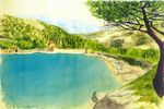Włochy akwarela Marian Smoluchowski