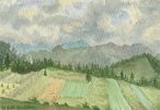 Widok z Kozińca na Tatry