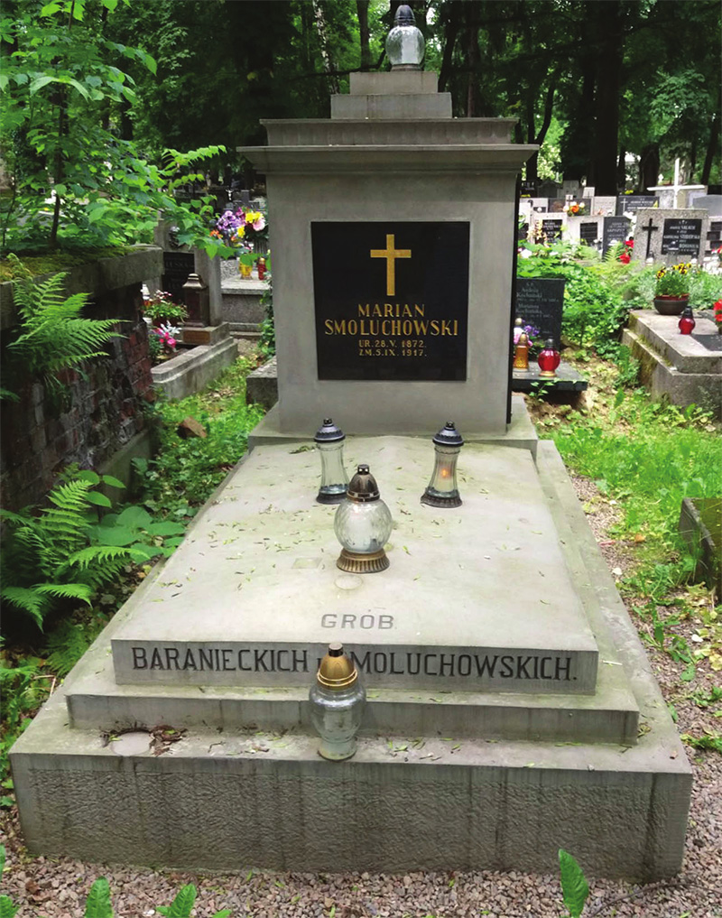 Grób rodziny Baranieckich i Smoluchowskich na Cmentarzu Rakowickim w Krakowie, fot. M. Pawłowska