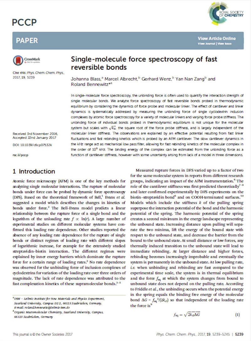 Single-molecule force spectroscopy
