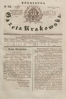 Codzienna Gazeta Krakowska. 1832, nr 34
