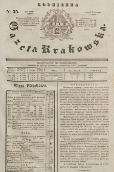 Codzienna Gazeta Krakowska. 1832, nr 35