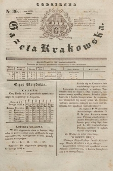 Codzienna Gazeta Krakowska. 1832, nr 36