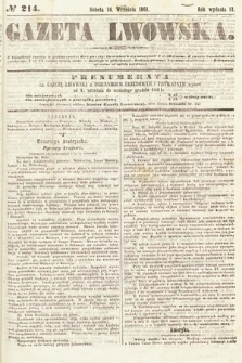 Gazeta Lwowska. 1861, nr 214
