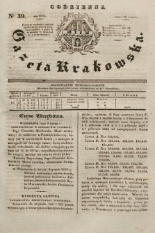 Codzienna Gazeta Krakowska. 1832, nr 39