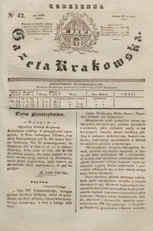 Codzienna Gazeta Krakowska. 1832, nr 42