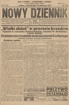 Nowy Dziennik. 1931, nr 307