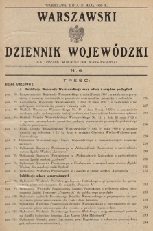 Warszawski Dziennik Wojewódzki : dla obszaru Województwa Warszawskiego. 1930, nr 6