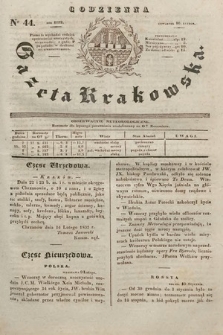 Codzienna Gazeta Krakowska. 1832, nr 44