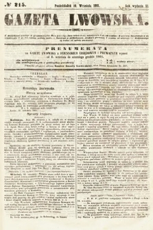 Gazeta Lwowska. 1861, nr 215