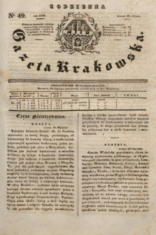 Codzienna Gazeta Krakowska. 1832, nr 49