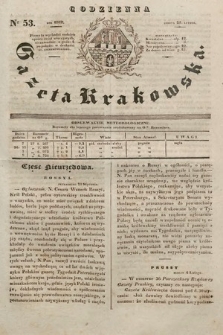 Codzienna Gazeta Krakowska. 1832, nr 53