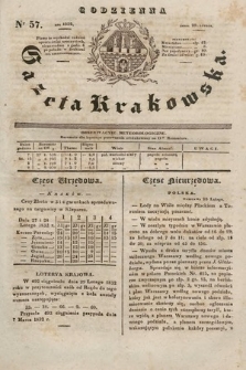 Codzienna Gazeta Krakowska. 1832, nr 57