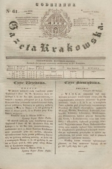 Codzienna Gazeta Krakowska. 1832, nr 61