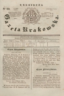 Codzienna Gazeta Krakowska. 1832, nr 62