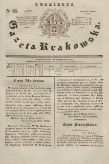 Codzienna Gazeta Krakowska. 1832, nr 65