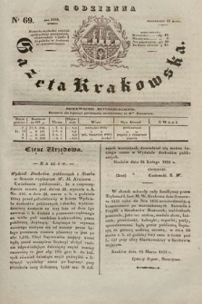 Codzienna Gazeta Krakowska. 1832, nr 69