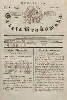 Codzienna Gazeta Krakowska. 1832, nr 71