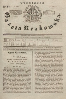 Codzienna Gazeta Krakowska. 1832, nr 87