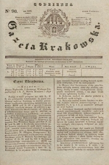 Codzienna Gazeta Krakowska. 1832, nr 90