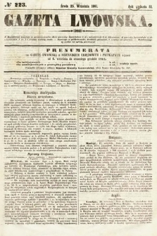 Gazeta Lwowska. 1861, nr 223