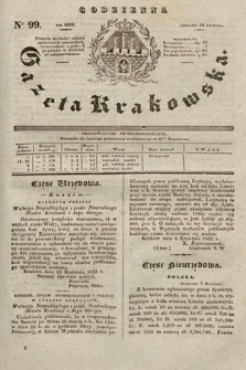 Codzienna Gazeta Krakowska. 1832, nr 99
