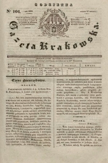 Codzienna Gazeta Krakowska. 1832, nr 104