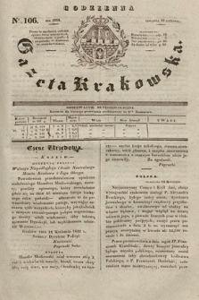 Codzienna Gazeta Krakowska. 1832, nr 106