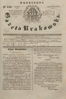 Codzienna Gazeta Krakowska. 1832, nr 115