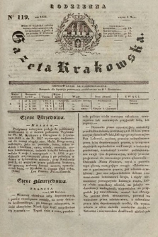 Codzienna Gazeta Krakowska. 1832, nr 119