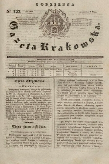 Codzienna Gazeta Krakowska. 1832, nr 122