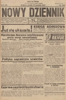 Nowy Dziennik. 1931, nr 346