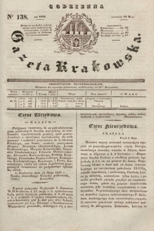 Codzienna Gazeta Krakowska. 1832, nr 138