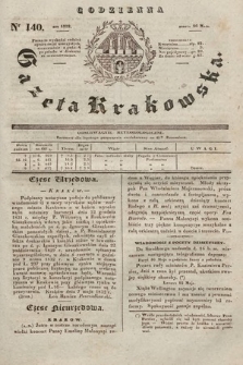 Codzienna Gazeta Krakowska. 1832, nr 140