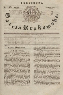 Codzienna Gazeta Krakowska. 1832, nr 143