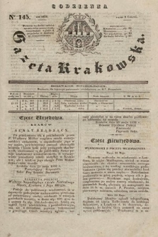 Codzienna Gazeta Krakowska. 1832, nr 145