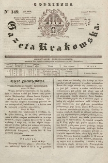 Codzienna Gazeta Krakowska. 1832, nr 149