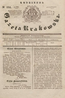 Codzienna Gazeta Krakowska. 1832, nr 151