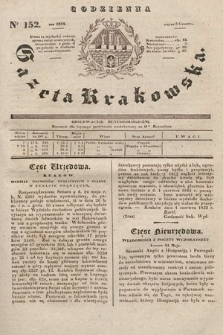 Codzienna Gazeta Krakowska. 1832, nr 152