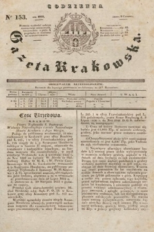 Codzienna Gazeta Krakowska. 1832, nr 153