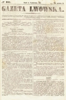Gazeta Lwowska. 1861, nr 231