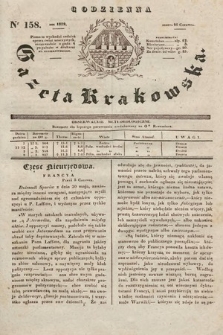 Codzienna Gazeta Krakowska. 1832, nr 158