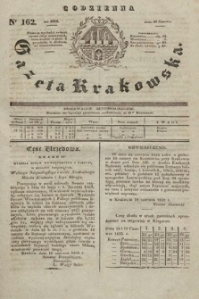 Codzienna Gazeta Krakowska. 1832, nr 162