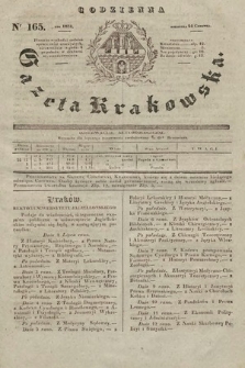 Codzienna Gazeta Krakowska. 1832, nr 165