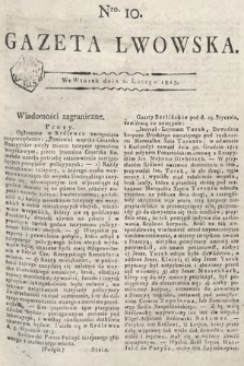 Gazeta Lwowska. 1813, nr 10