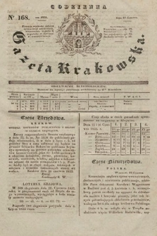 Codzienna Gazeta Krakowska. 1832, nr 168