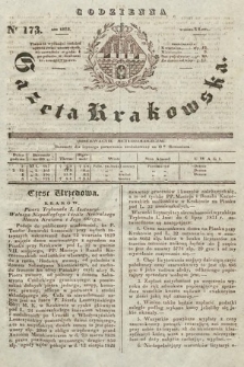 Codzienna Gazeta Krakowska. 1832, nr 173