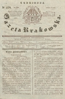 Codzienna Gazeta Krakowska. 1832, nr 178